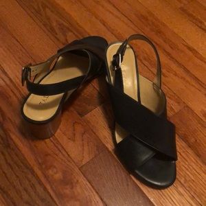 NWOT NAVY HIGH HEELS